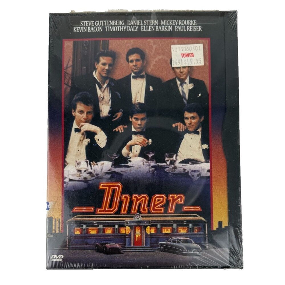 Barry Levinson's DINER DVD Kevin Bacon Mickey Rourke Paul Reiser New